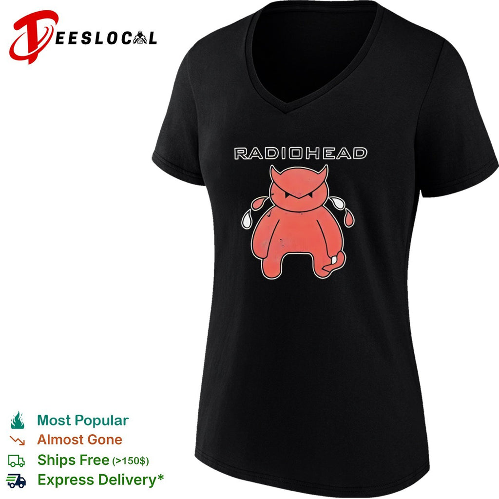 Radiohead Distressed Crying Devil Character shirt