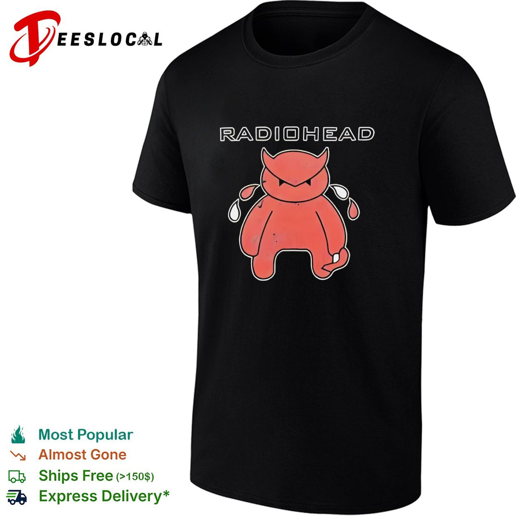 Radiohead Distressed Crying Devil Character shirt