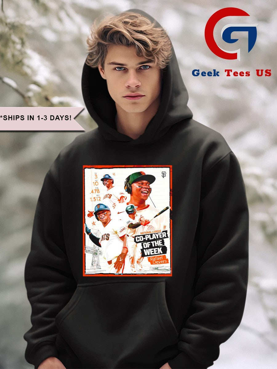 Rafael Devers San Francisco Giants National League Co Player of the Week shirt