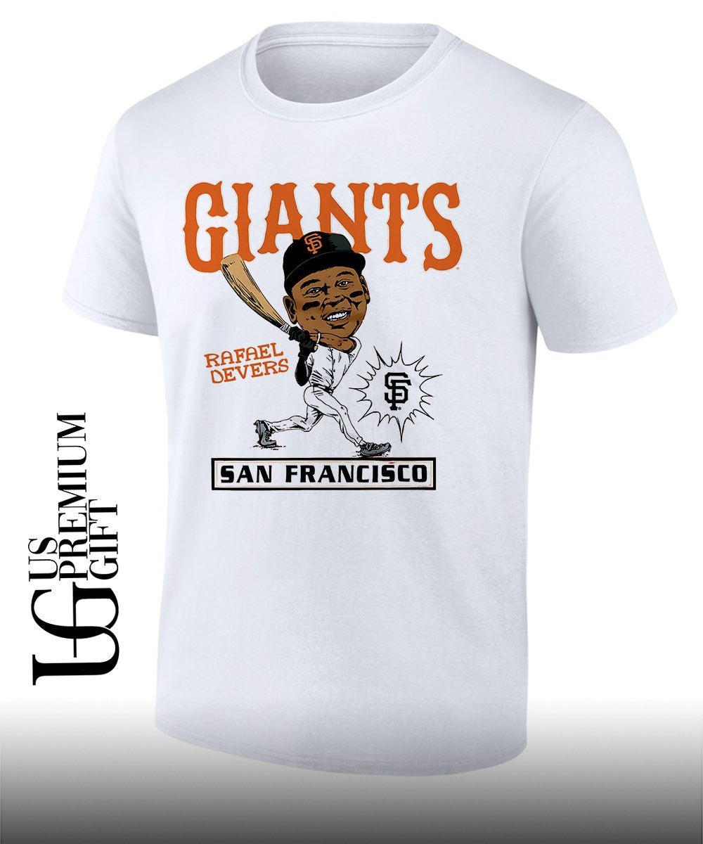 Rafael Devers San Francisco Giants baseball caricature signature shirt