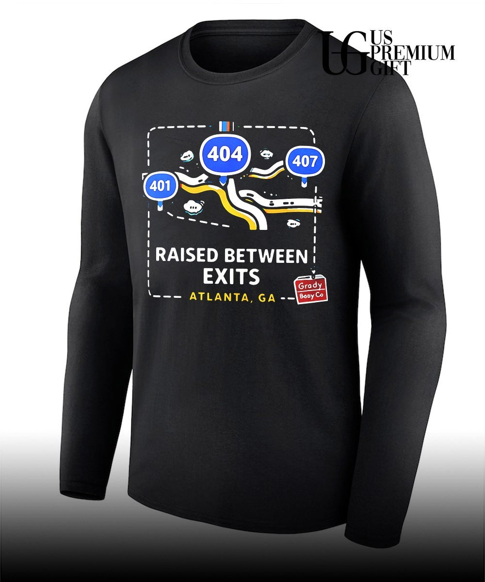 Raised between exits Atlanta shirt