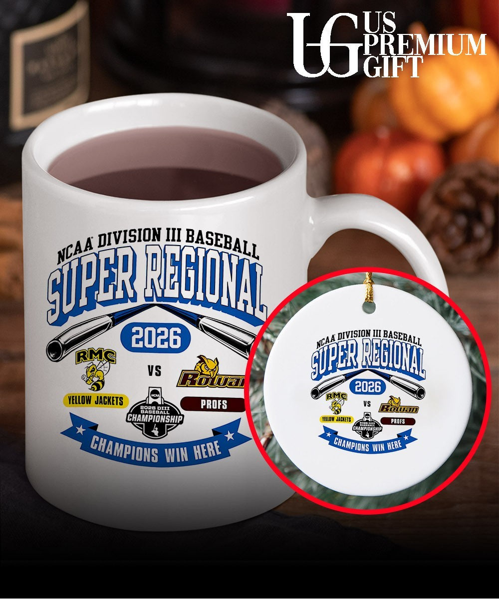 Randolph-Macon Yellow Jackets and Rowan Profs Division III Baseball Super Regional 2026 Champions Win Here shirt