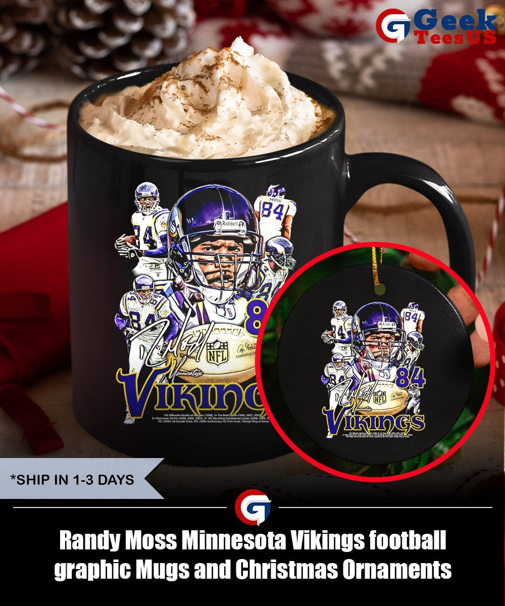 Randy Moss Minnesota Vikings football graphic T-shirt