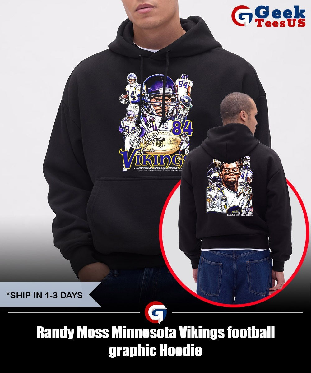 Randy Moss Minnesota Vikings football graphic T-shirt