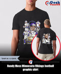 Randy Moss Minnesota Vikings football graphic T-shirt