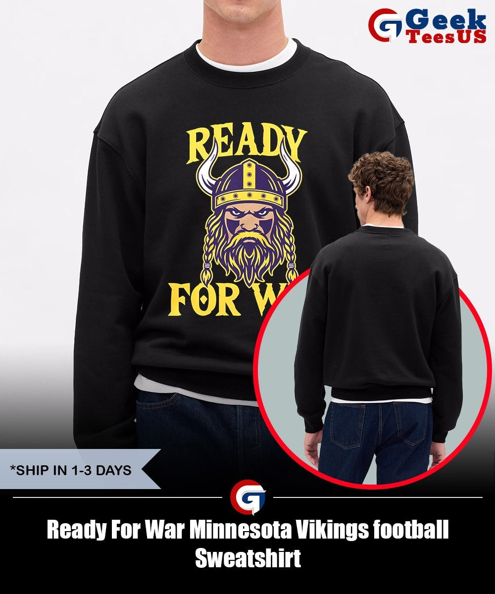 Ready For War Minnesota Vikings football shirt