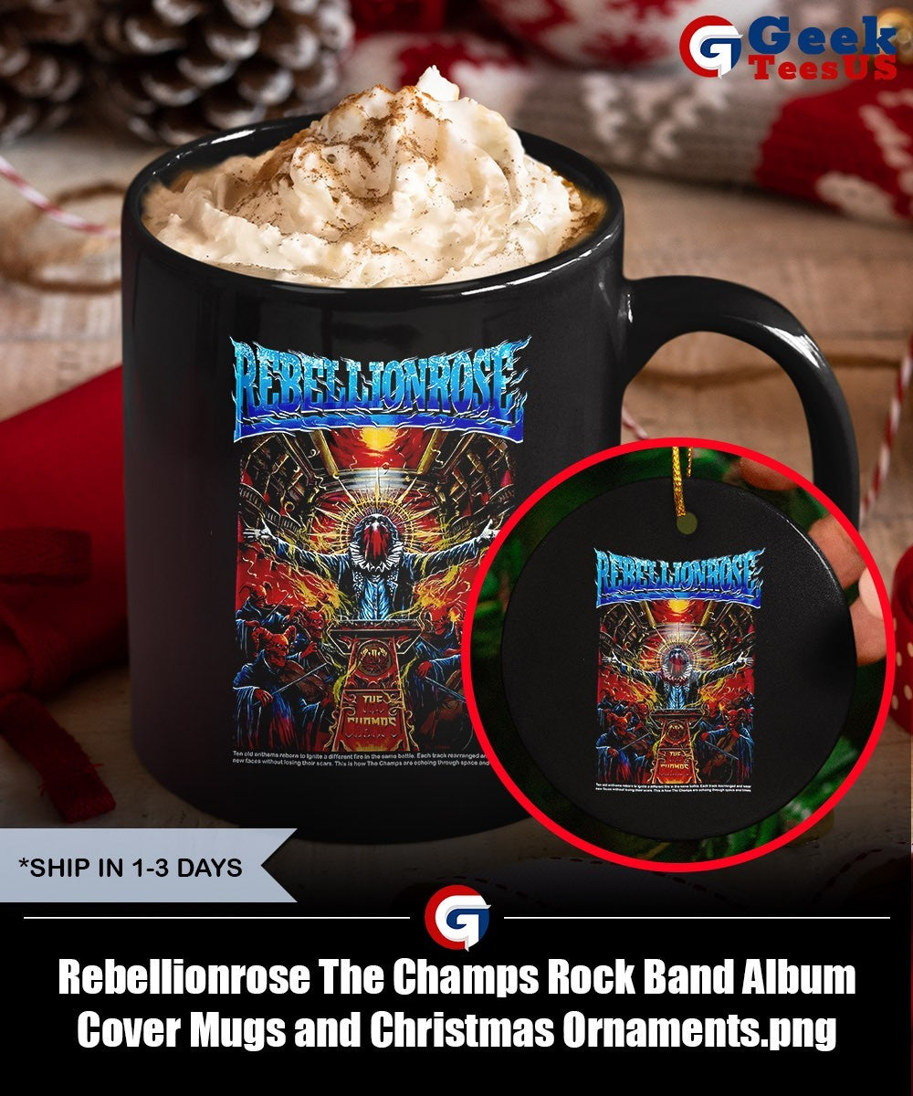 Rebellionrose The Champs Rock Band Album Cover shirt