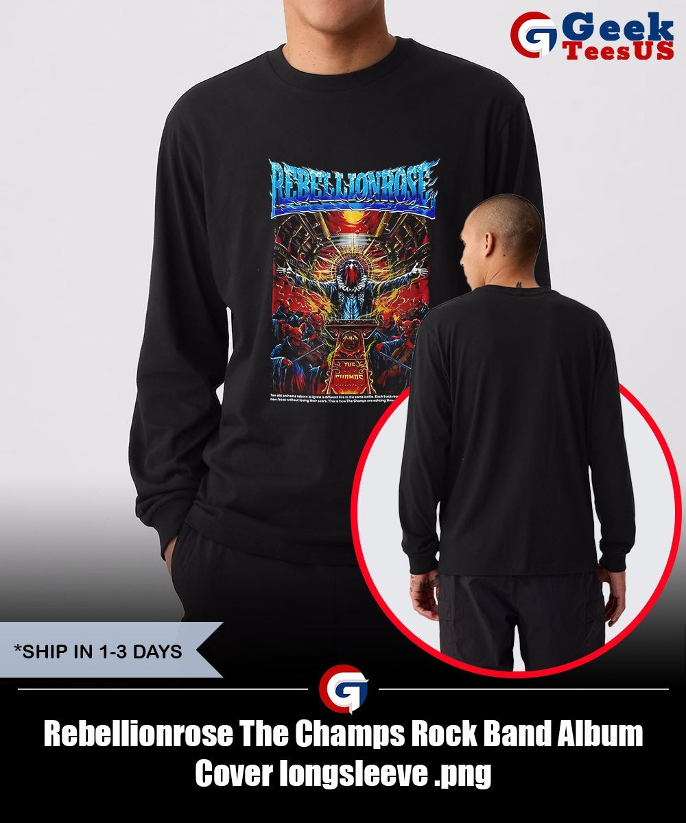Rebellionrose The Champs Rock Band Album Cover shirt