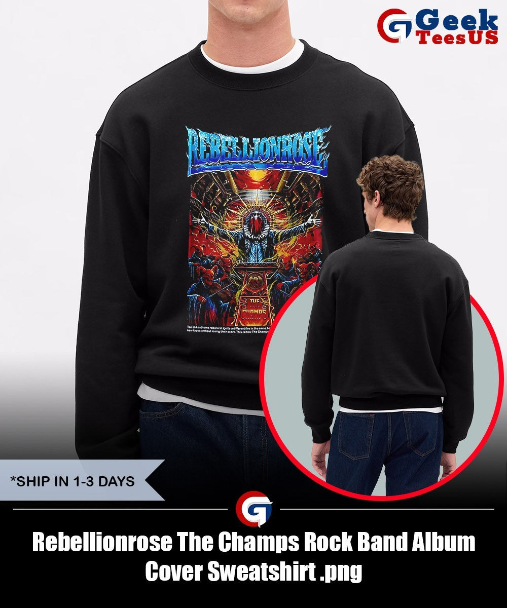 Rebellionrose The Champs Rock Band Album Cover shirt