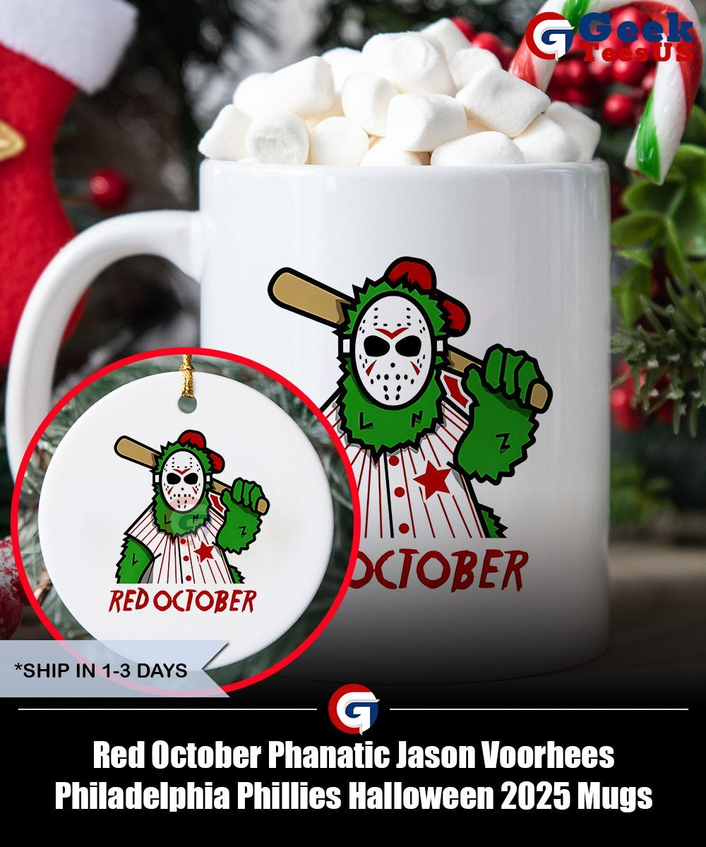 Red October Phanatic Jason Voorhees Philadelphia Phillies Halloween 2025 shirt
