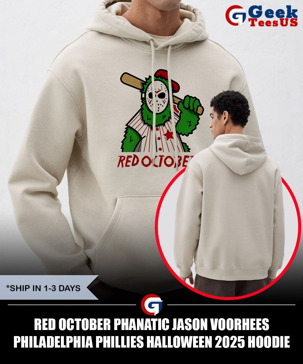Red October Phanatic Jason Voorhees Philadelphia Phillies Halloween 2025 shirt