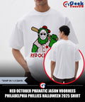 Red October Phanatic Jason Voorhees Philadelphia Phillies Halloween 2025 shirt
