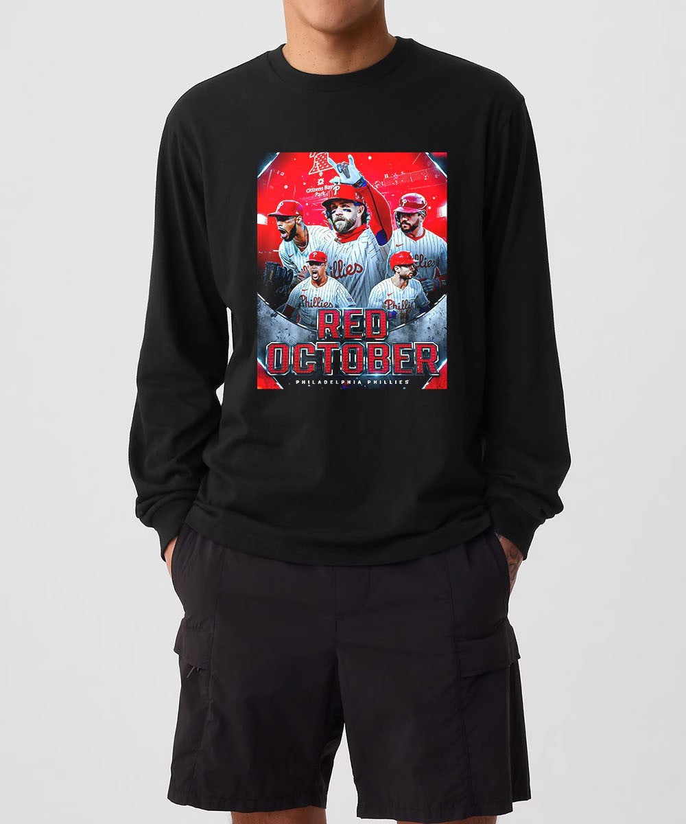Red October Philadelphia Phillies For The 4th Straight Year poster shirt