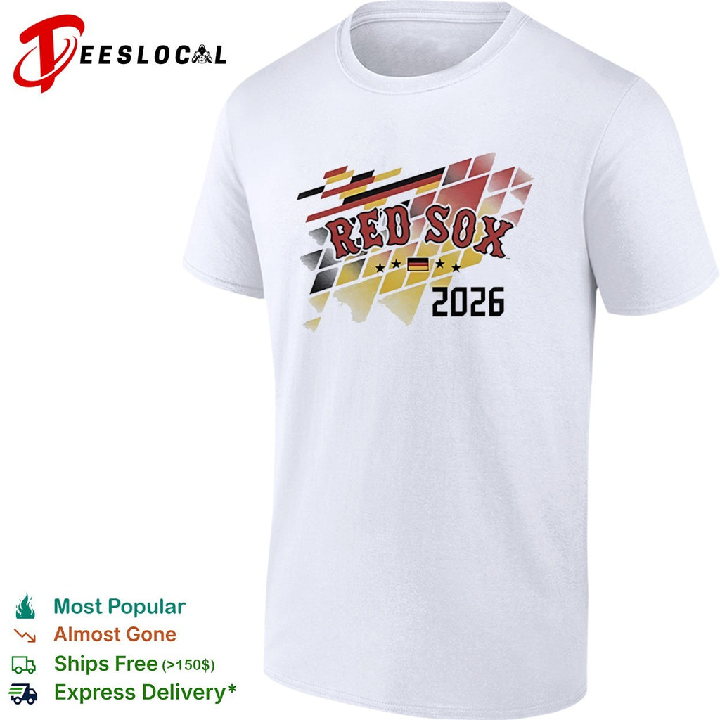 Red Sox 2026 Germany Flag International Series MLB Professional Baseball Team shirt