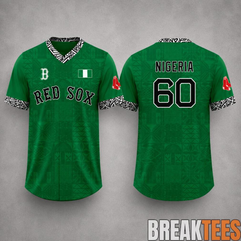 Red Sox Nigerian Celebration 2026 Nigeria 60 Baseball Jersey