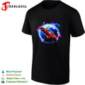 Red Sports Car Orbiting Earth in Space supercar shirt