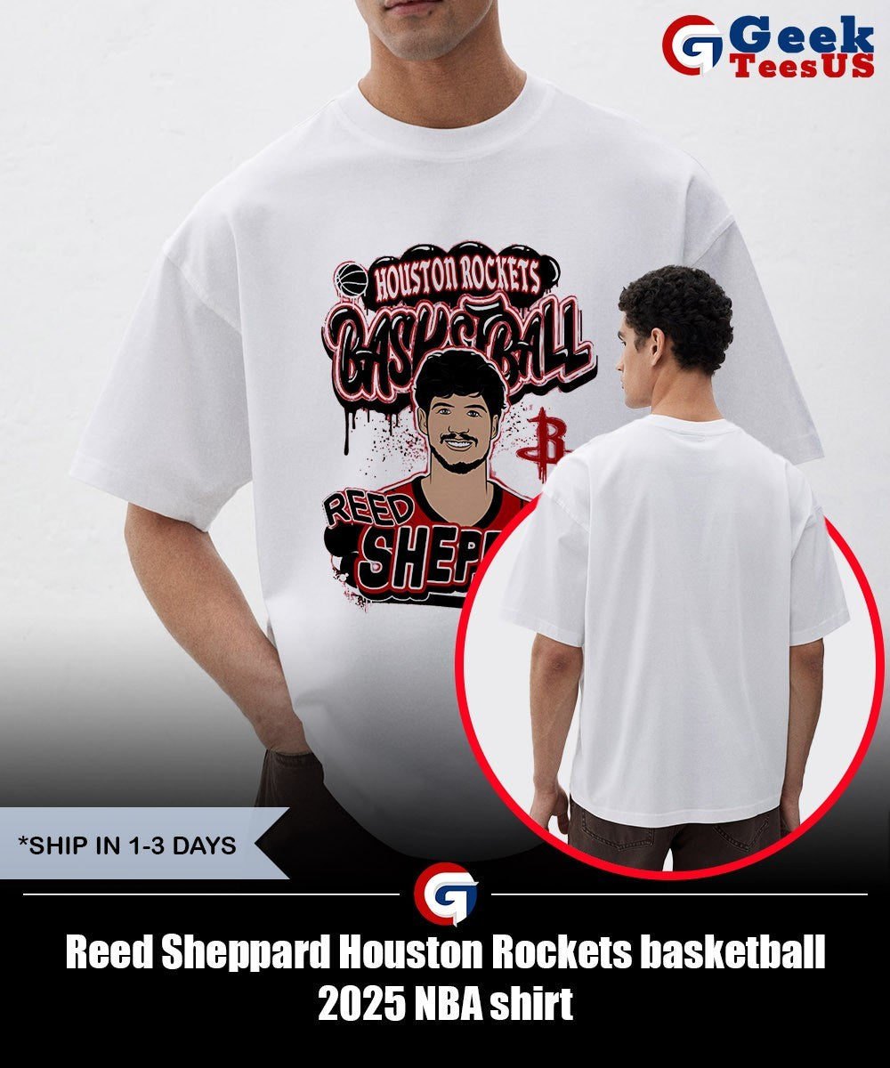 Reed Sheppard Houston Rockets basketball 2025 NBA shirt