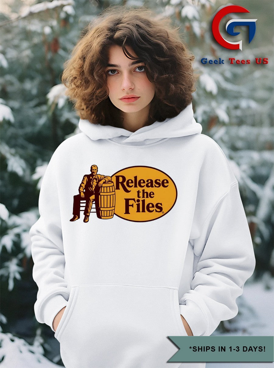 Release the Files Cracker Barrel logo shirt