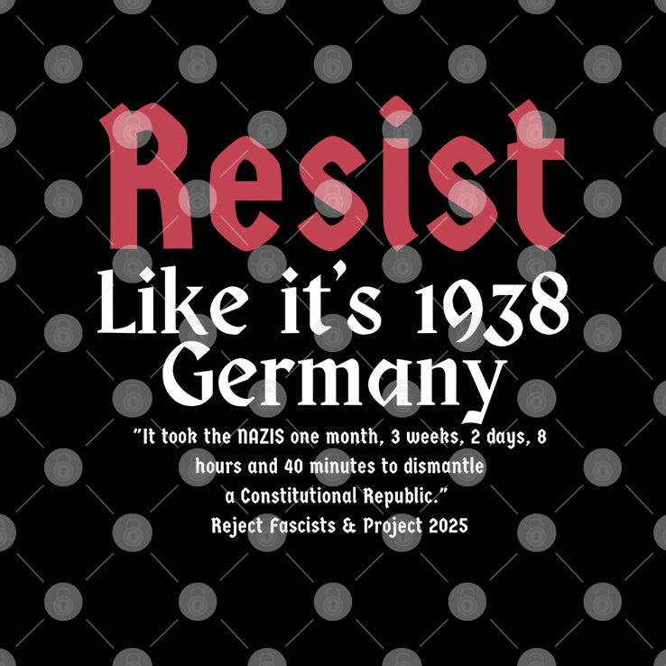 Resist Like It’s 1938 Germany Anti Nazis Shirt