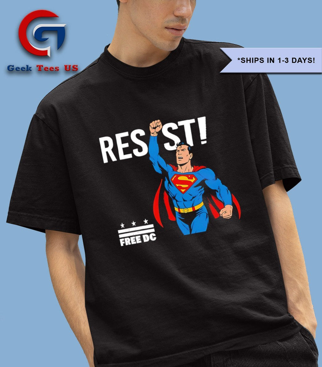 Resist Superman Free DC shirt