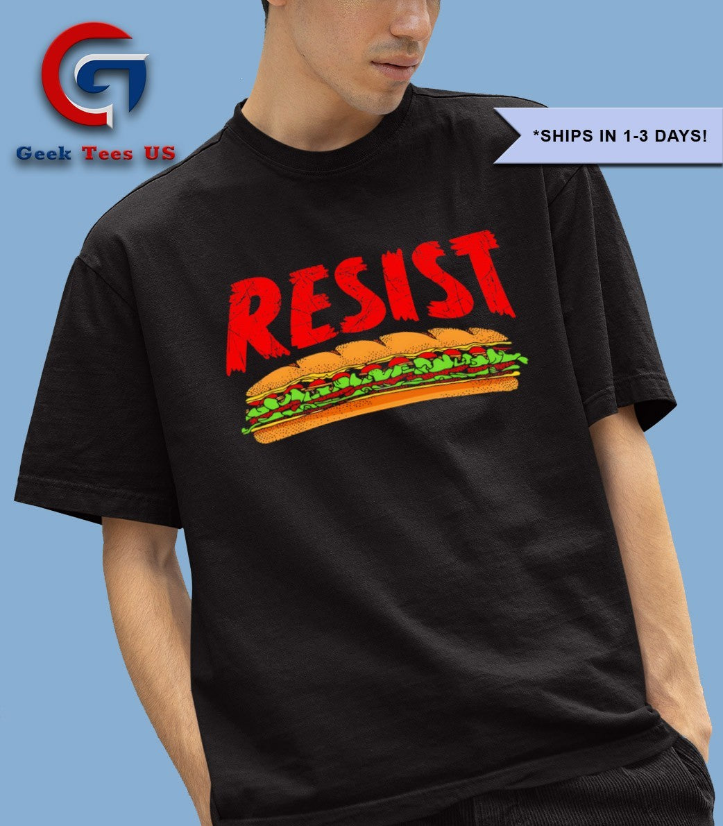 Resist anti ice sandwich guy DC T-shirt