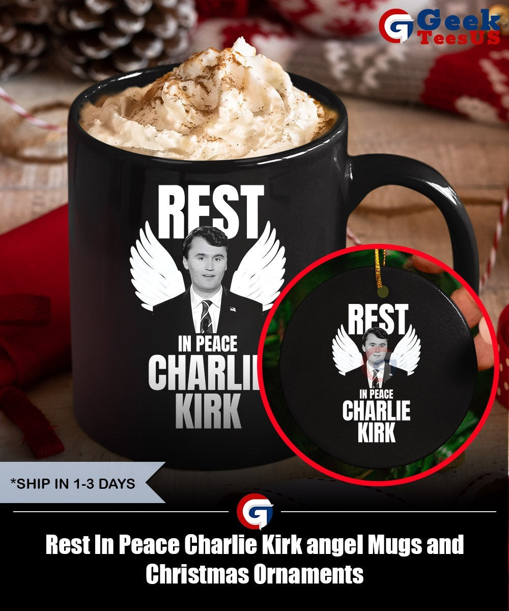 Rest In Peace Charlie Kirk angel shirt