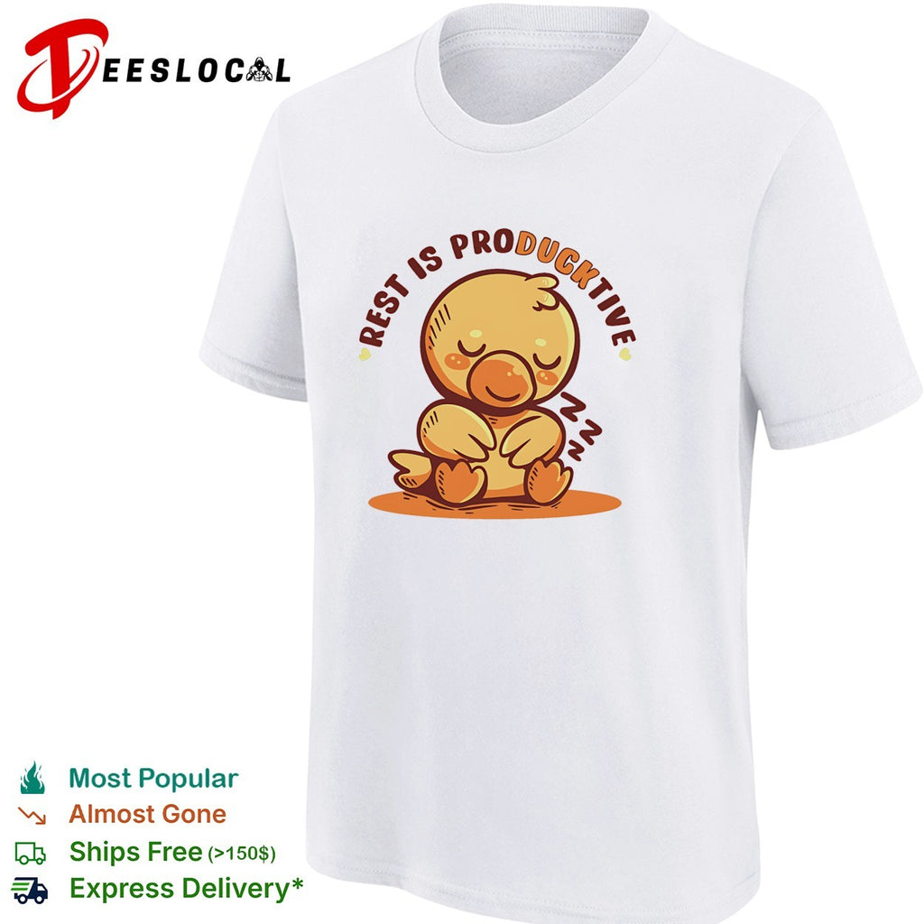 Rest is ProDucktive a resting duck sleeping shirt