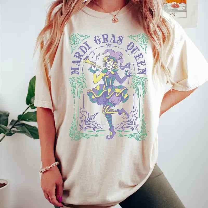 Retro Mardi Gras Tshirt, It's Mardi Gras Shirt, Parade Gift, Louisiana Carnival Party Shirt, Unisex Short Sleeve Tee