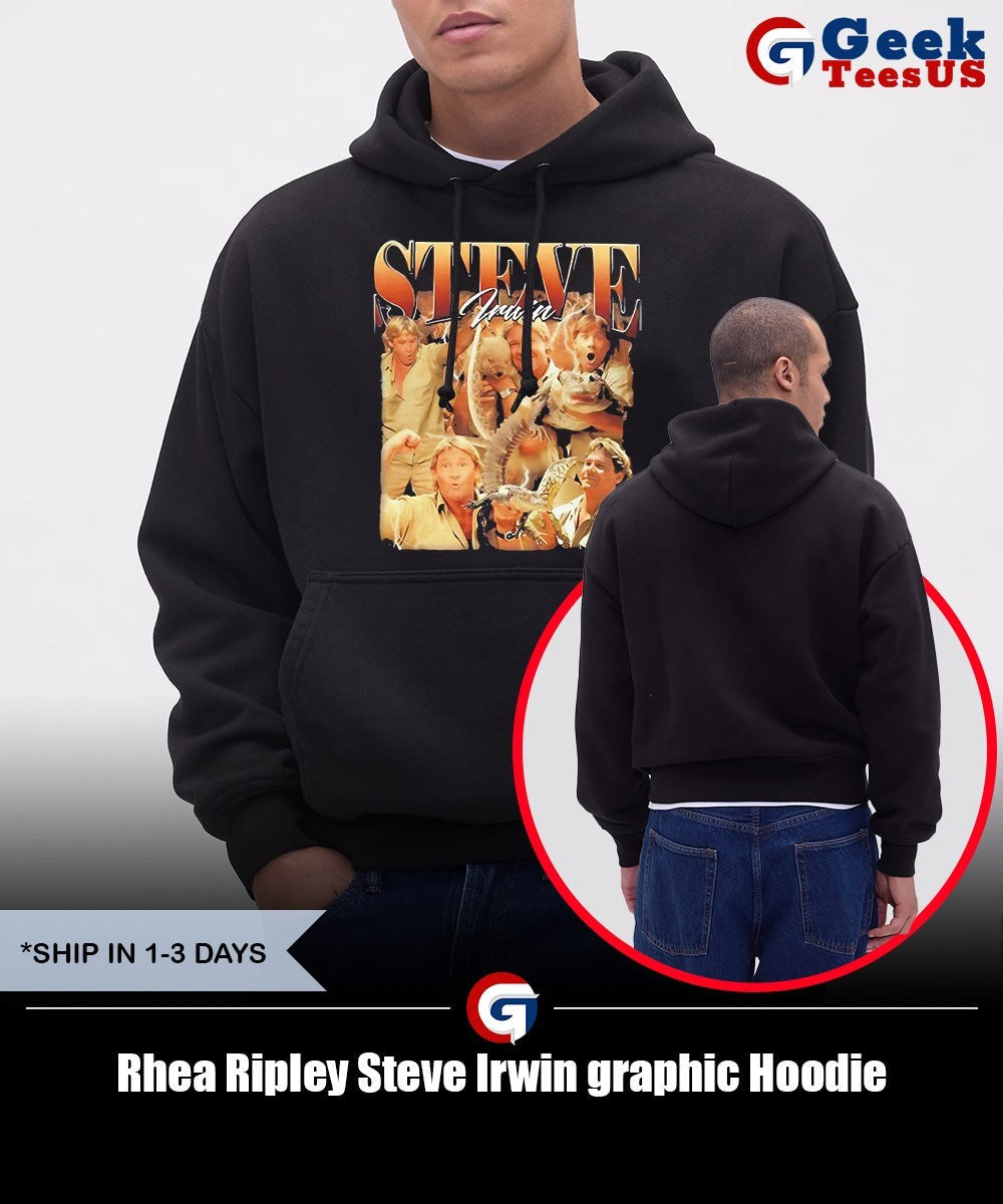 Rhea Ripley Steve Irwin graphic shirt