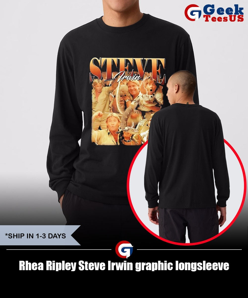 Rhea Ripley Steve Irwin graphic shirt