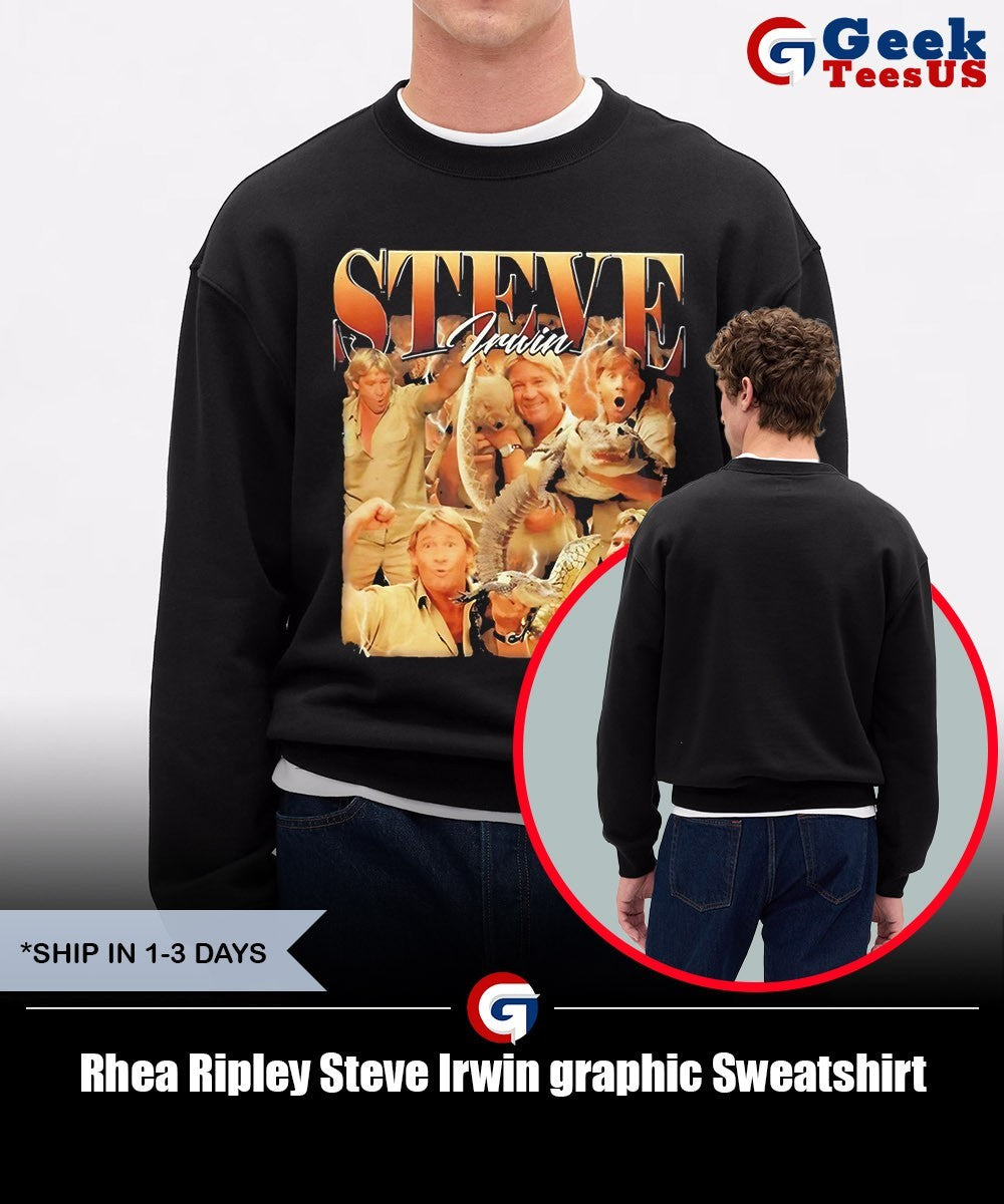 Rhea Ripley Steve Irwin graphic shirt