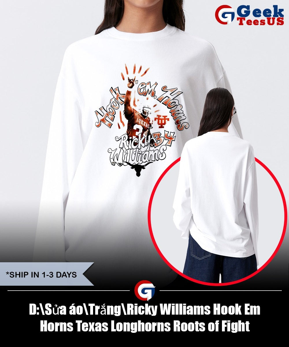 Ricky Williams Hook Em Horns Texas Longhorns Roots of Fight shirt