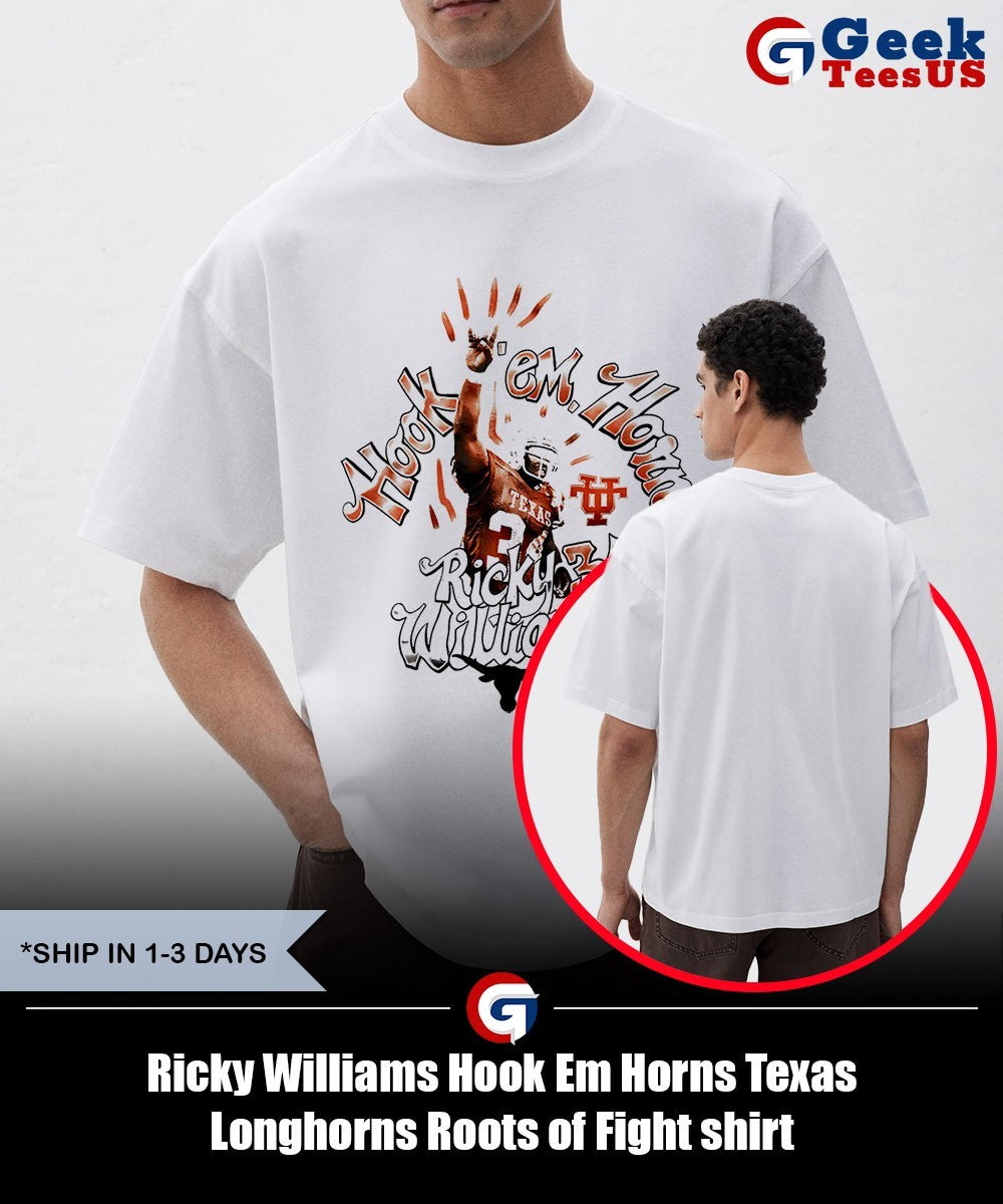 Ricky Williams Hook Em Horns Texas Longhorns Roots of Fight shirt