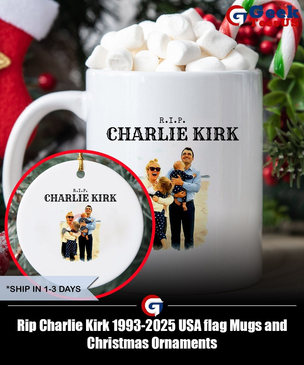 Rip Charlie Kirk 1993-2025 USA flag shirt