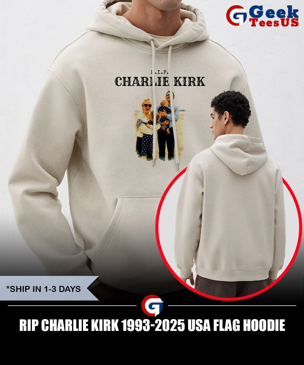 Rip Charlie Kirk 1993-2025 USA flag shirt