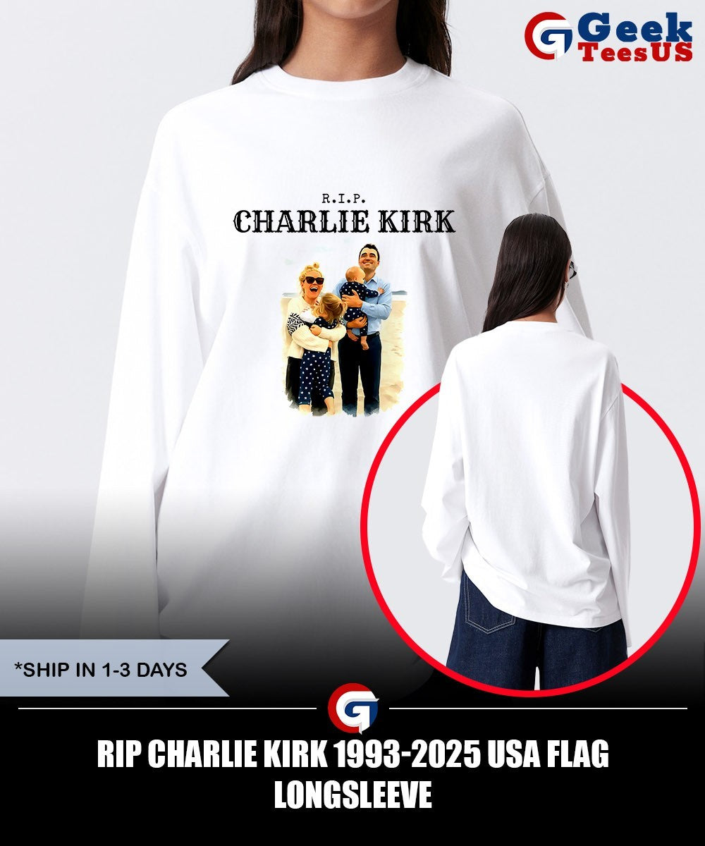 Rip Charlie Kirk 1993-2025 USA flag shirt