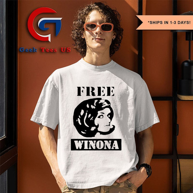Robert Rich Free Winona Ryder shirt
