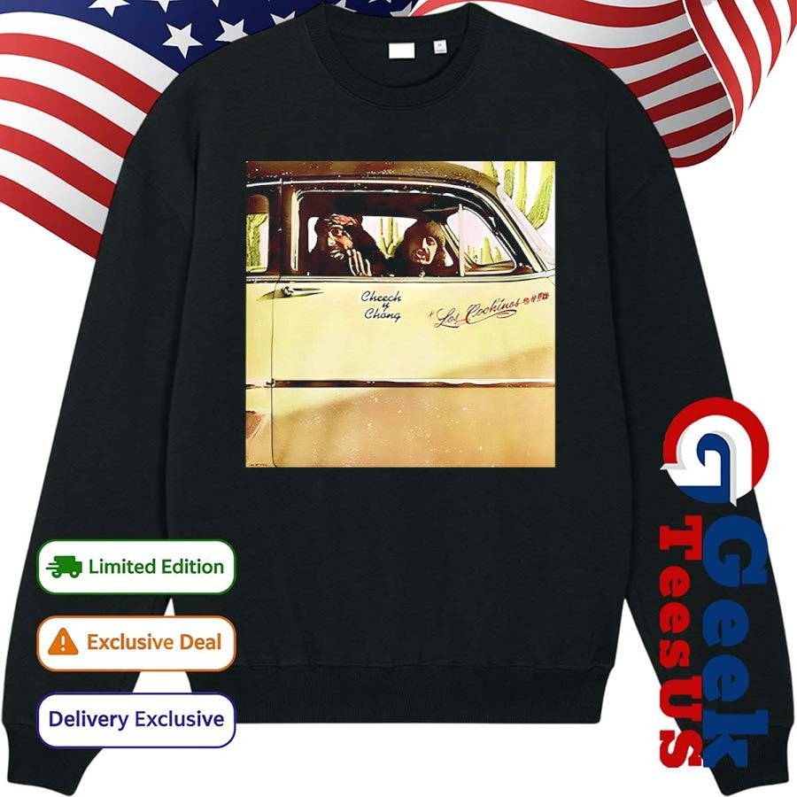 Robin Arellano Cheech and Chong Los Cochinos photo shirt