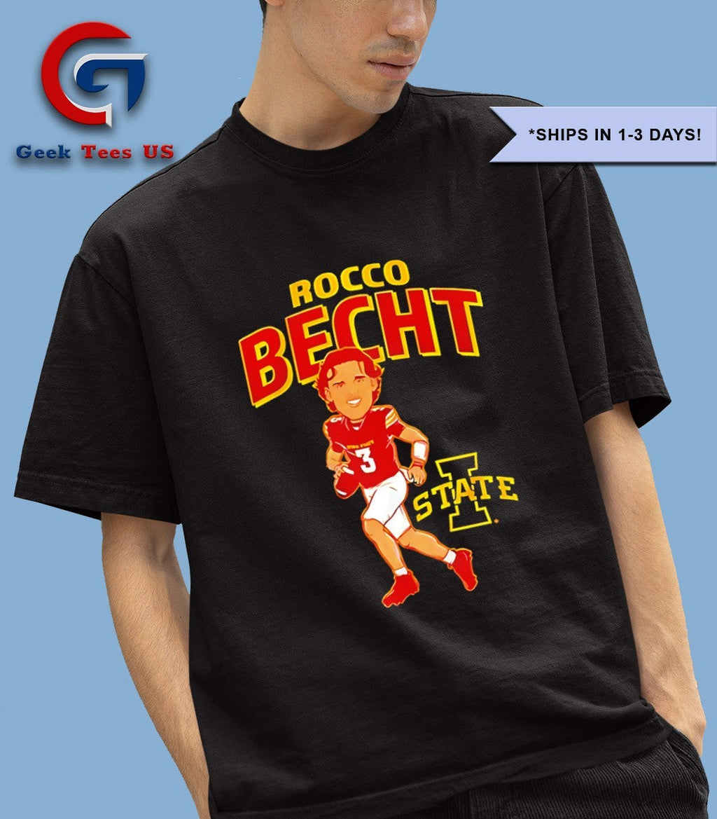 Rocco Becht Iowa State Cyclones Football caricature shirt