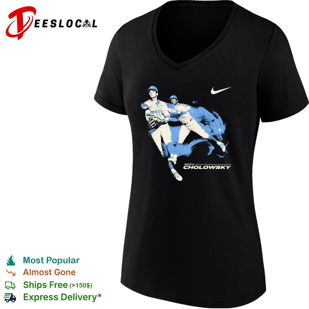 Roch Cholowsky Halftone Baseball shirt