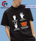 Rock Paper Scissors nothing beats Washington Commanders 2025 logo shirt