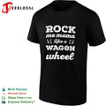 Rock me mama like a wagon wheel country music shirt