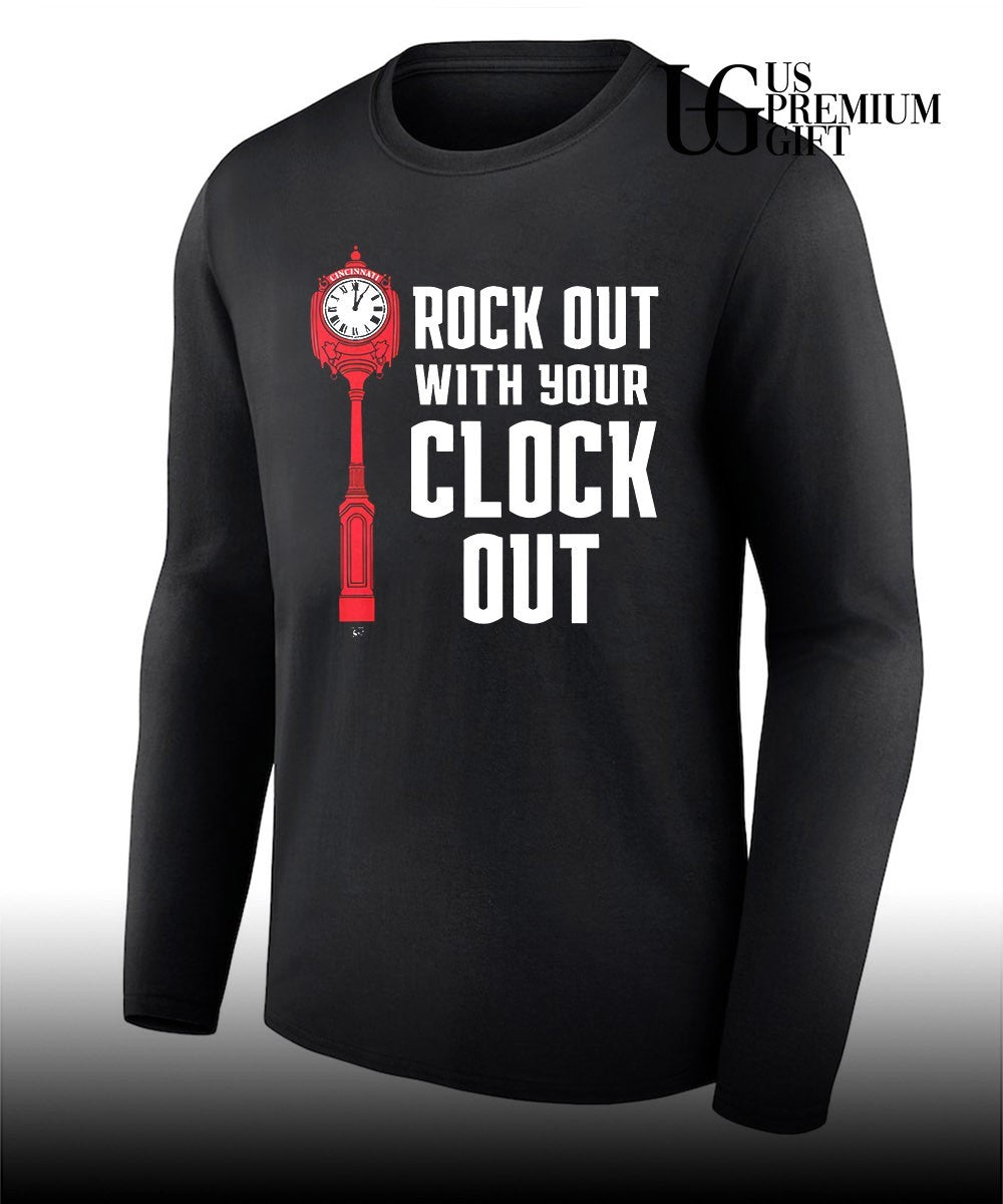 Rock out with your clock out Cincinnati Reds baseball shirt