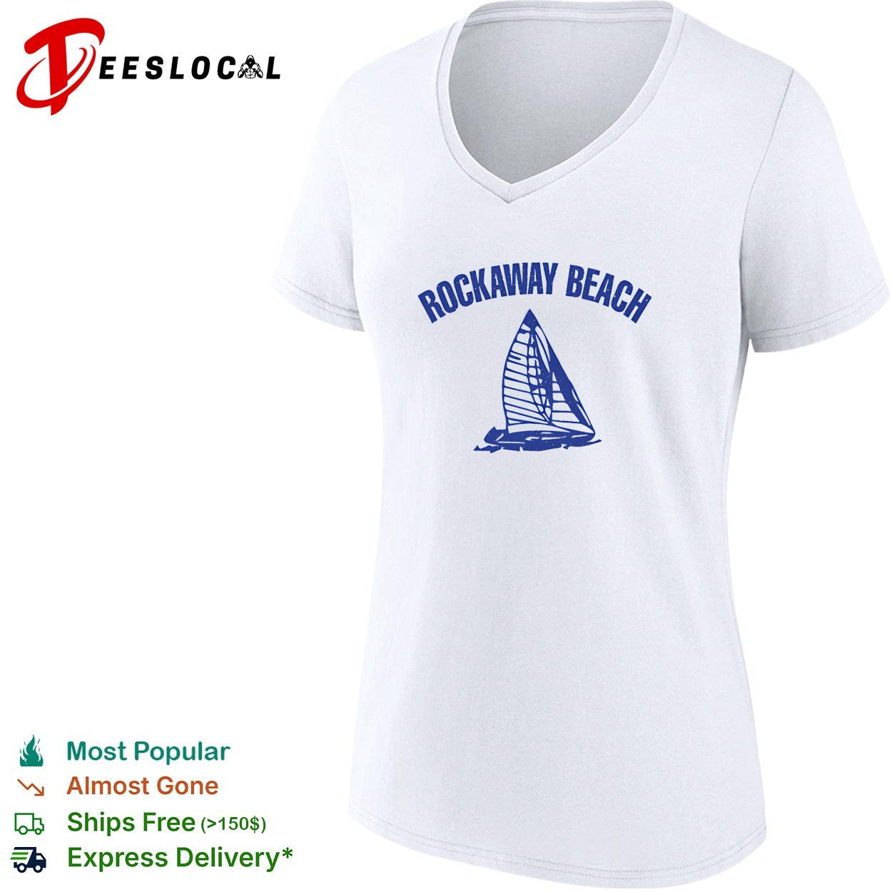 Rockaway Beach sailboat shirt