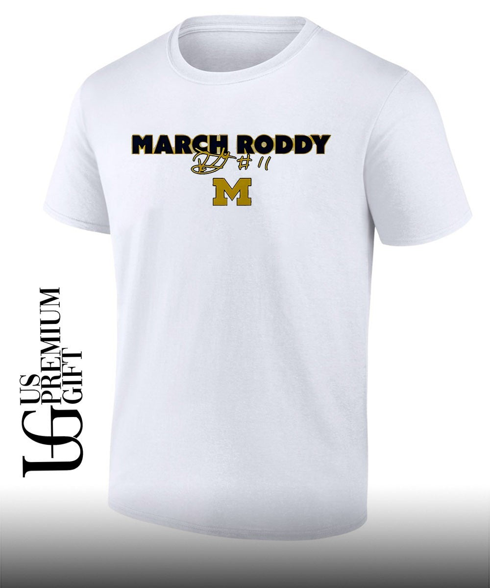 Roddy Gayle Jr. March Roddy Michigan Wolverines Basketball signature shirt