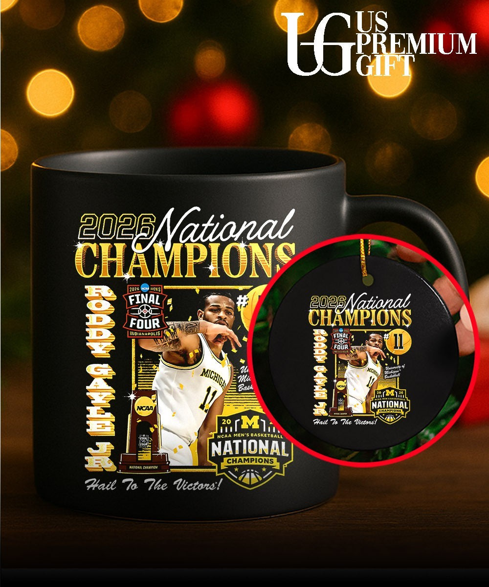 Roddy Gayle Jr. Michigan Wolverines Men’s Basketball National Champion 2026 shirt