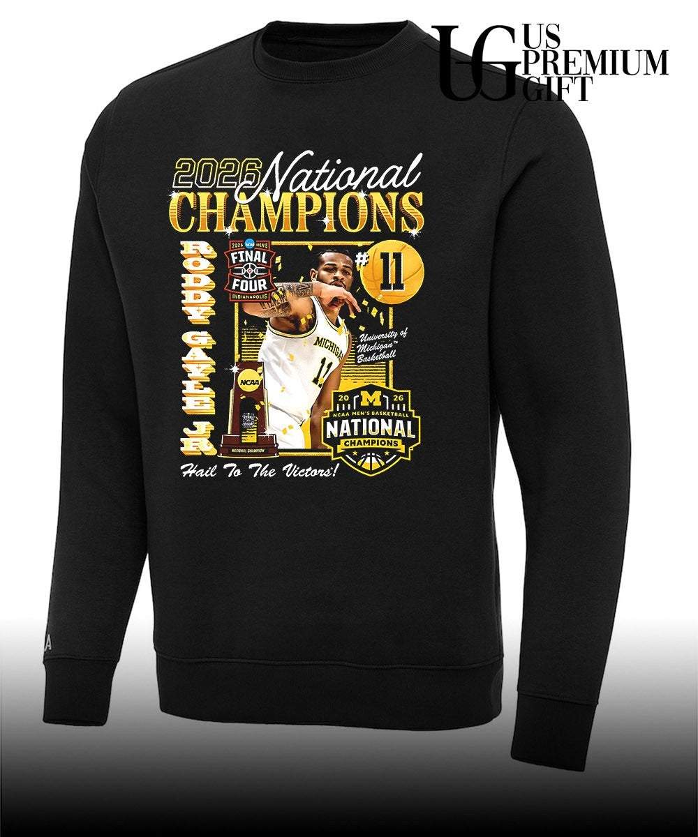 Roddy Gayle Jr. Michigan Wolverines Men’s Basketball National Champion 2026 shirt