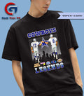 Roger Staubach fist bump Troy Aikman Dallas Cowboys Football Legends 2025 signature shirt