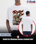 Rolled Em’ Oklahoma Sooners football shirt