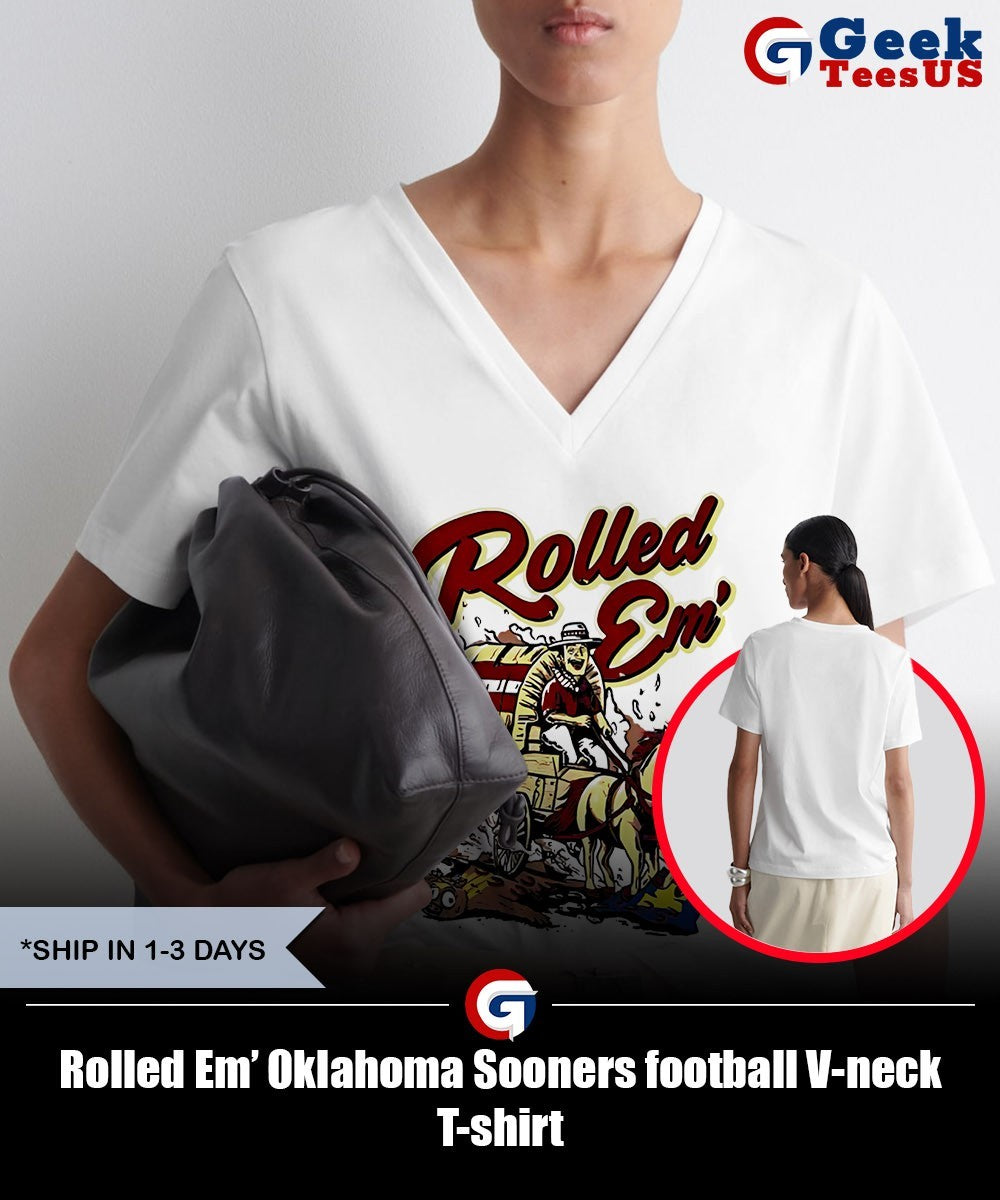 Rolled Em’ Oklahoma Sooners football shirt